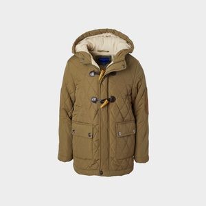 Perry Ellis Suede Color Fleece Lined Quilted Jacket